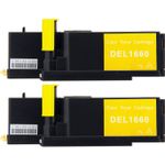 2 stück Dell 593-11037 (N51XP) gelb toner (Ink Hero)