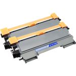 2 stück Brother TN2220 (TN2210) schwarz XL toner (Ink Hero)