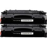 2 stück HP 05X (CE505X) schwarz XL toner (Ink Hero)