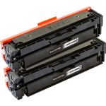 2 stück HP 201X / CF400X (201A / CF400A) schwarz XL toner (Ink Hero)