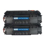 2 stück HP 53A (Q7553A) schwarz toner (Ink Hero)