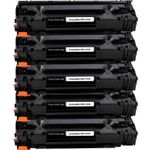 5 stück HP 36A (CB436A) schwarz toner (Ink Hero)