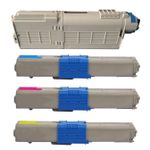 4 stück Oki C332 / MC363 toner (Ink Hero)