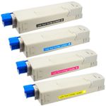 4 stück Oki C5600, C5700 toner (Ink Hero)