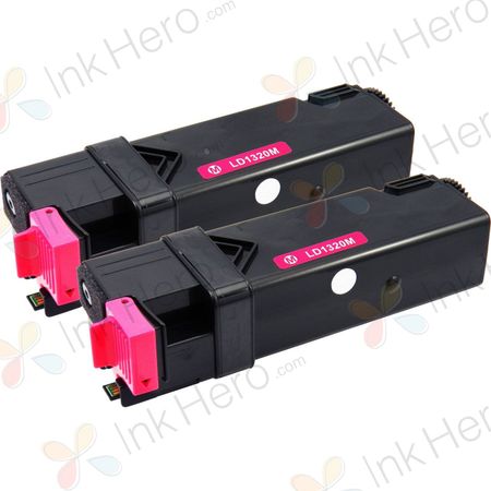 2 stück Dell 593-10261 (WM138 / KU055) magenta XL toner (Ink Hero)