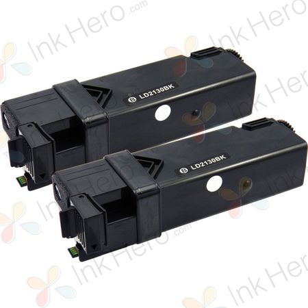 2 stück Dell 593-10312 / 593-10320 (FM064) schwarz XL toner (Ink Hero)