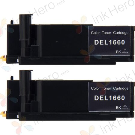 2 stück Dell 593-11040 (N51XP) schwarz toner (Ink Hero)