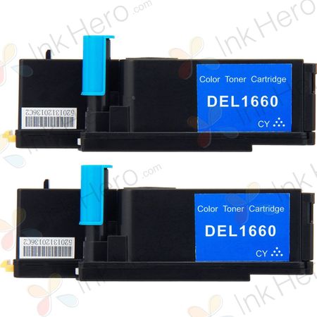 2 stück Dell 593-11041 (769T5) cyan toner (Ink Hero)