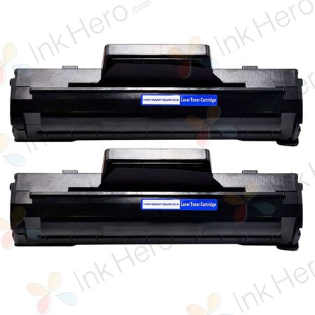 2 stück HP 106A (W1106A) schwarz toner (Ink Hero)