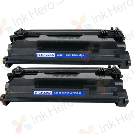 2 stück HP 26X (CF226X) schwarz XL toner (Ink Hero)