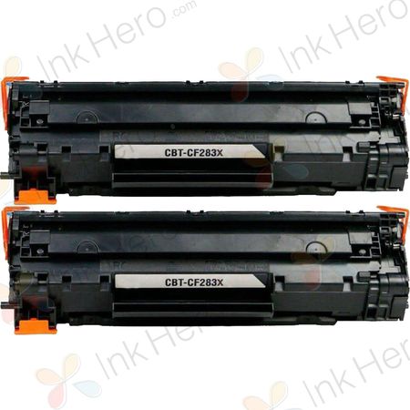 2 stück HP 83X (CF283X) schwarz XL toner (Ink Hero)