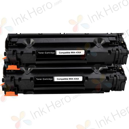 2 stück HP 36A (CB436A) schwarz toner (Ink Hero)