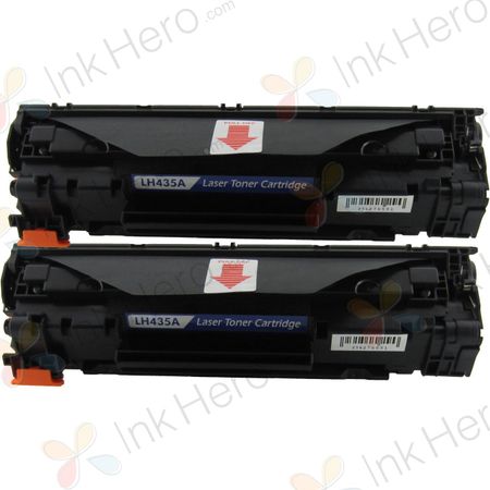 2 stück HP 35A (CB435A) schwarz toner (Ink Hero)