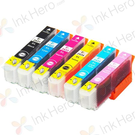 6 stück Epson 24XL tintenpatronen (Ink Hero)