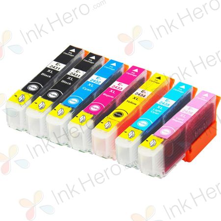 7 stück Epson 24XL tintenpatronen (Ink Hero)