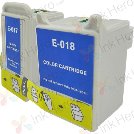 2 stück Epson T017 / T018 tintenpatronen (Ink Hero)