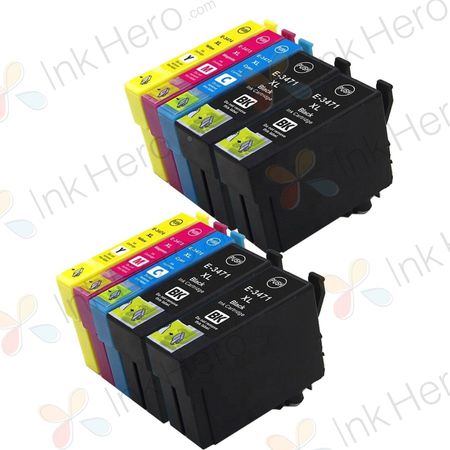 10 stück Epson 34 XL tintenpatronen (Ink Hero)