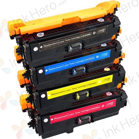 4 stück HP 507X / HP 507A schwarz XL toner (Ink Hero)