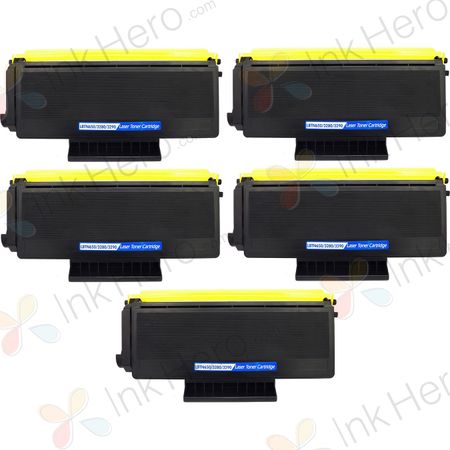 5 stück Brother TN3280 (TN3230) schwarz XL toner (Ink Hero)