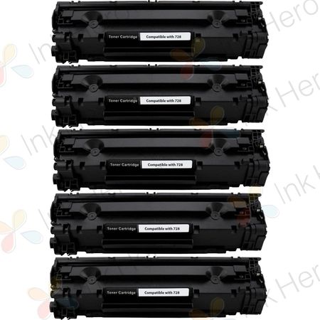 5 stück Canon 728 schwarz toner (Ink Hero)