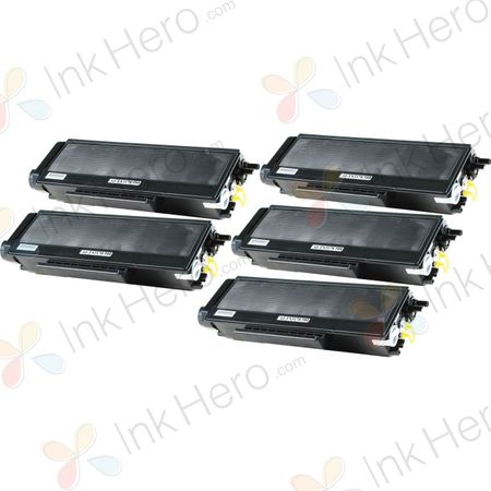 5 stück Brother TN3170 (TN3130) schwarz XL toner (Ink Hero)