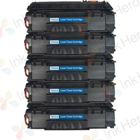 5 stück HP 53A (Q7553A) schwarz toner (Ink Hero)