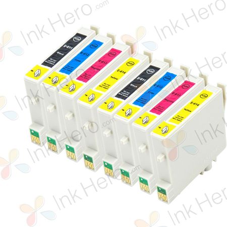 8 stück Epson T0615 tintenpatronen (Ink Hero)