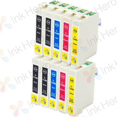 10 stück Epson T0715 tintenpatronen (Ink Hero)