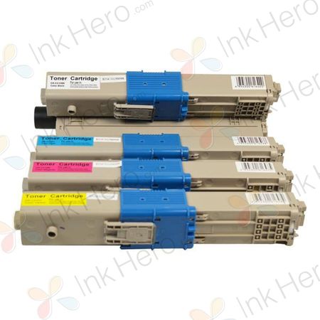 4 stück Oki C310DN, C330DN, MC361, MC362DN, C331DN toner (Ink Hero)