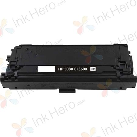 HP 508X (CF360X) schwarz XL toner (Ink Hero)