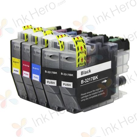 5 stück Brother LC3217 XL tintenpatronen (Ink Hero)