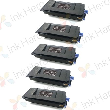 5 stück Kyocera TK-3150 schwarz toner (Ink Hero)